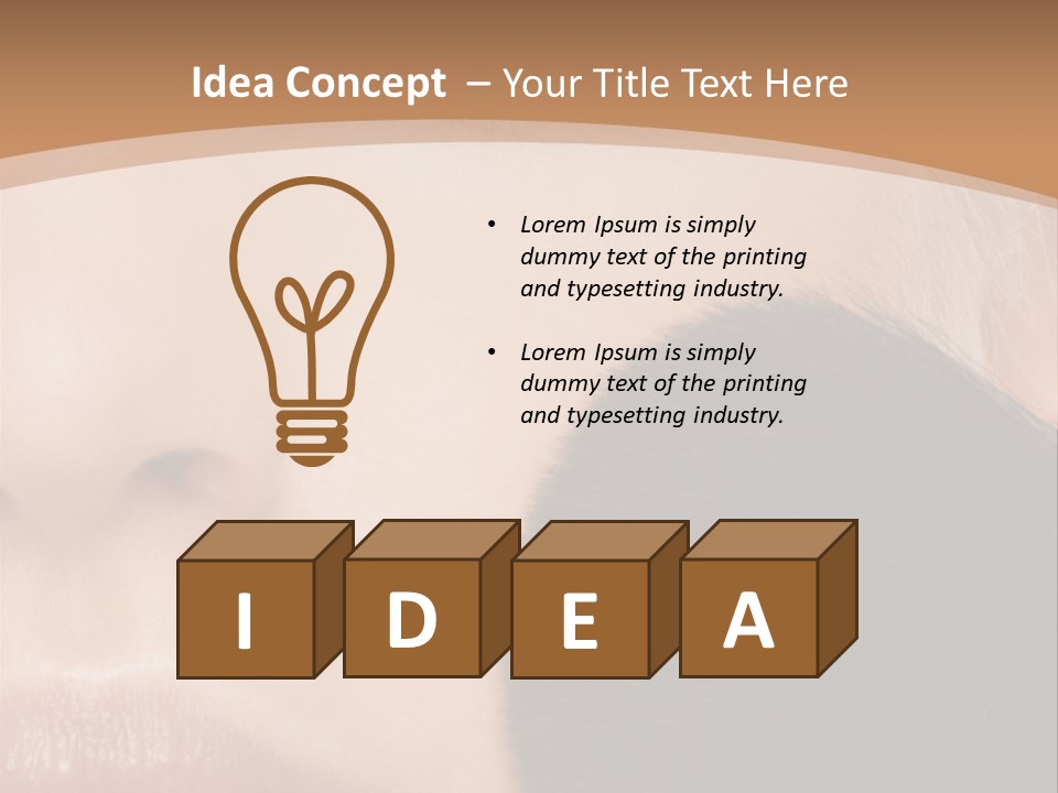 Elegance Portrait Model PowerPoint Template