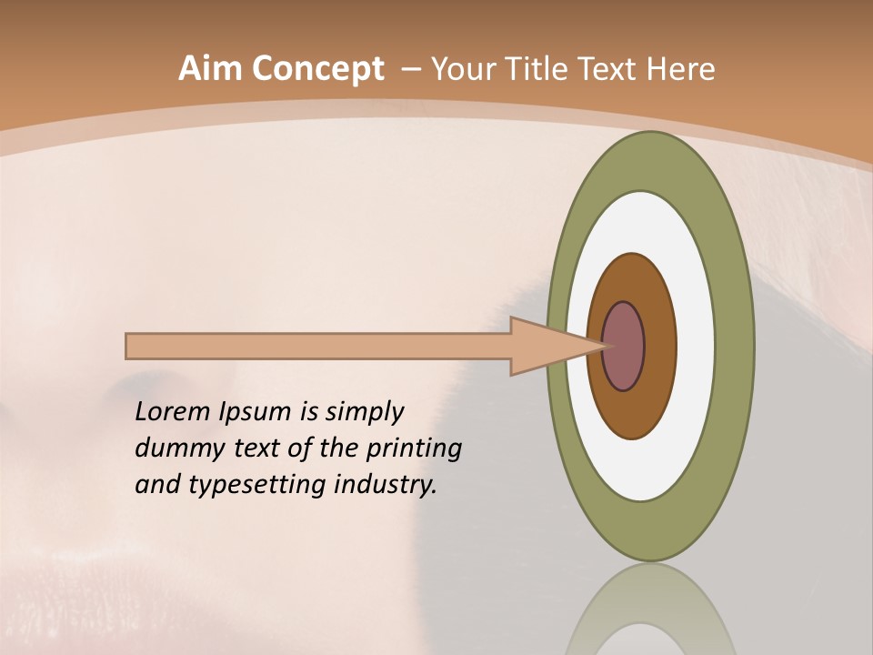 Elegance Portrait Model PowerPoint Template