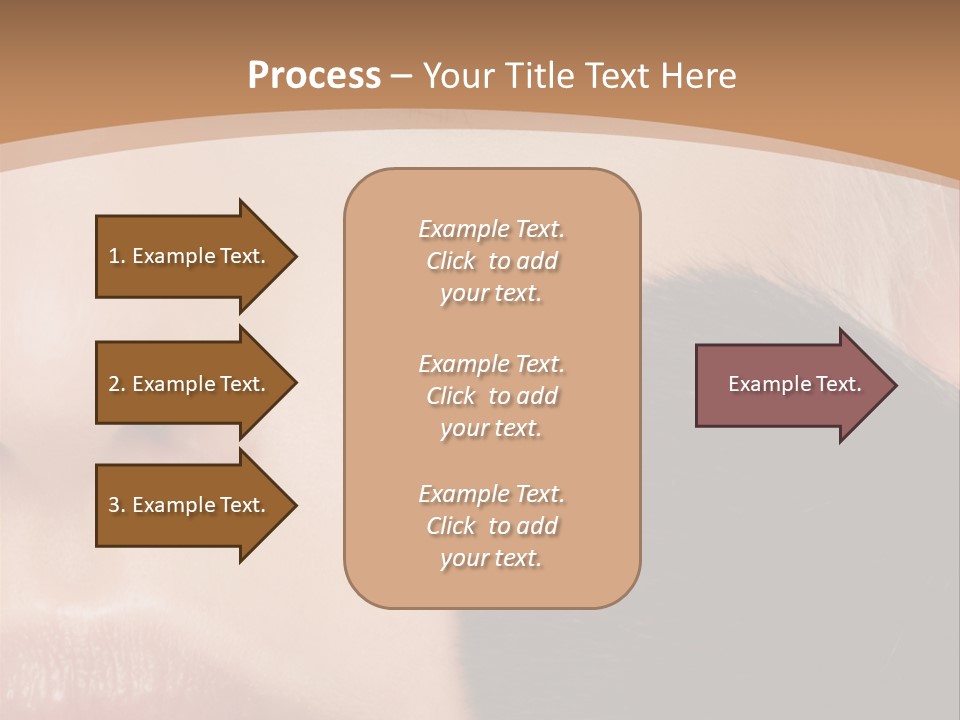 Elegance Portrait Model PowerPoint Template