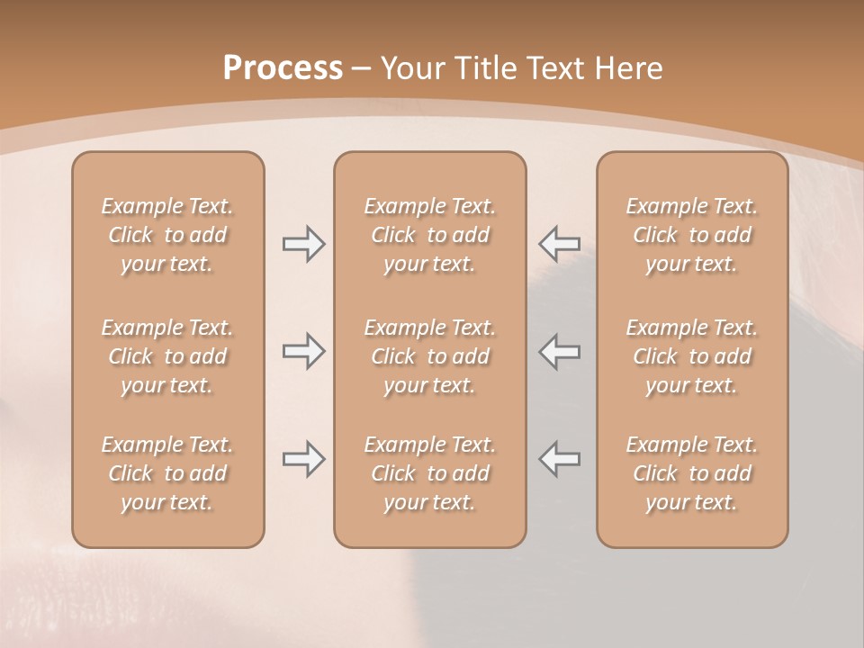 Elegance Portrait Model PowerPoint Template
