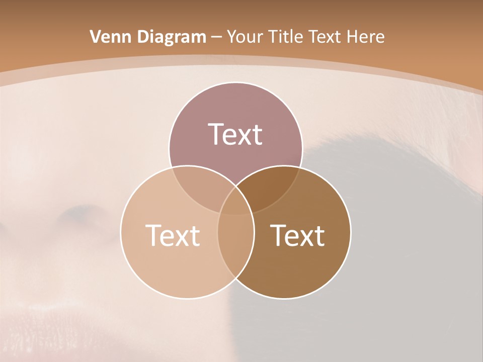 Elegance Portrait Model PowerPoint Template