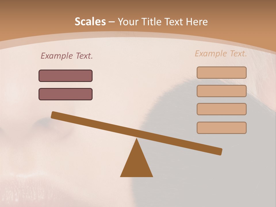 Elegance Portrait Model PowerPoint Template