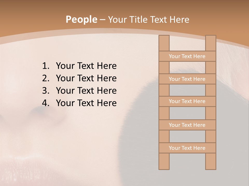 Elegance Portrait Model PowerPoint Template