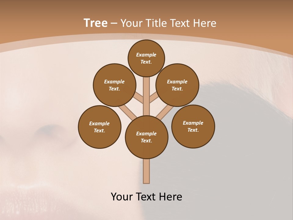 Elegance Portrait Model PowerPoint Template