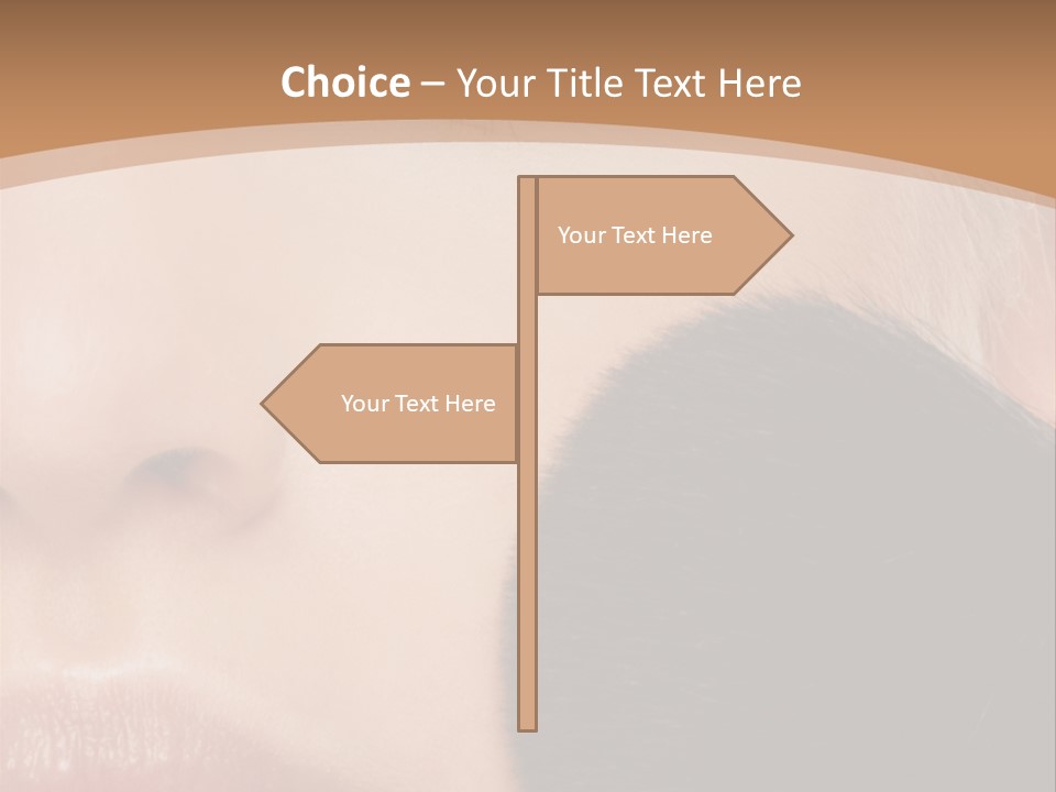 Elegance Portrait Model PowerPoint Template