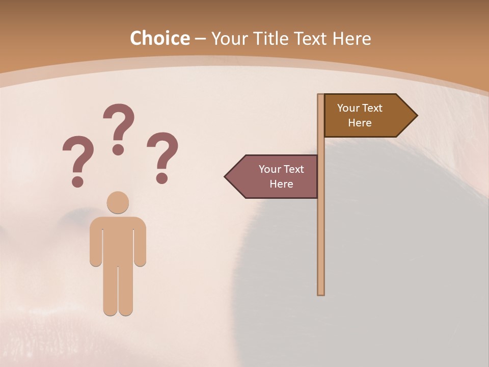 Elegance Portrait Model PowerPoint Template