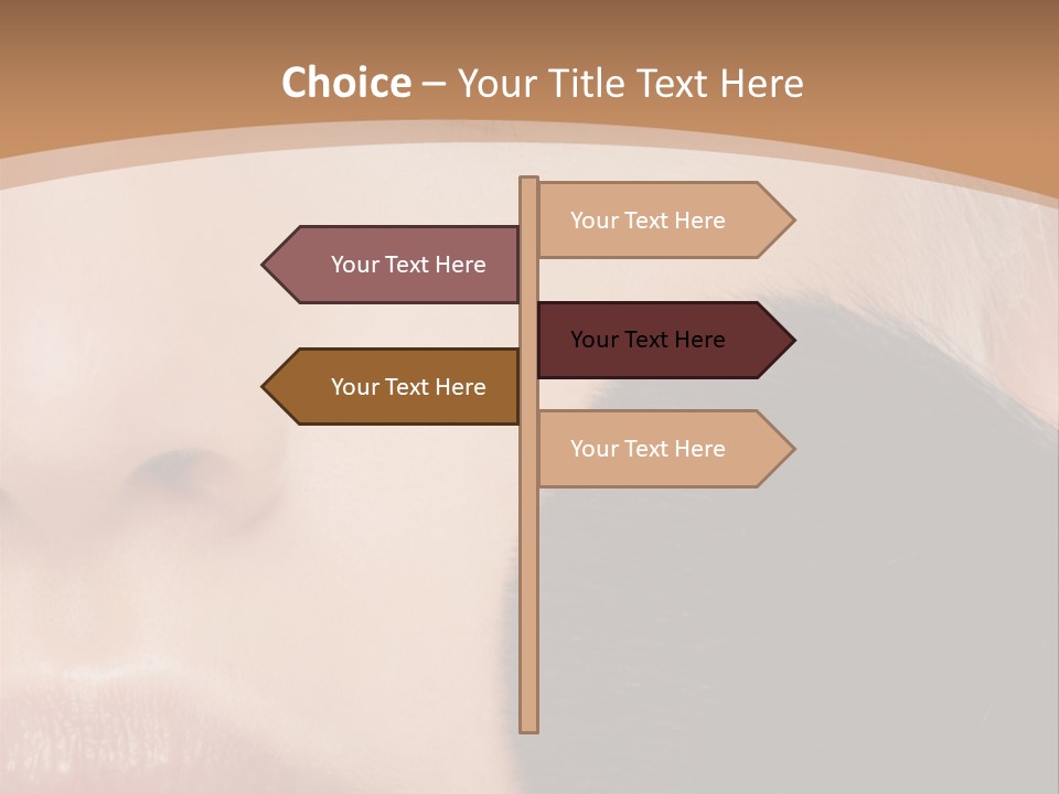 Elegance Portrait Model PowerPoint Template