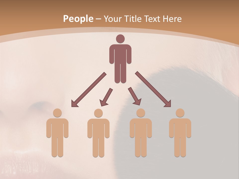 Elegance Portrait Model PowerPoint Template