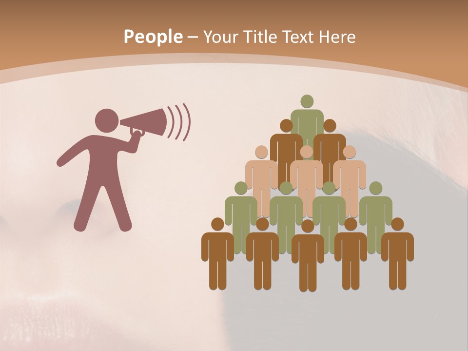 Elegance Portrait Model PowerPoint Template