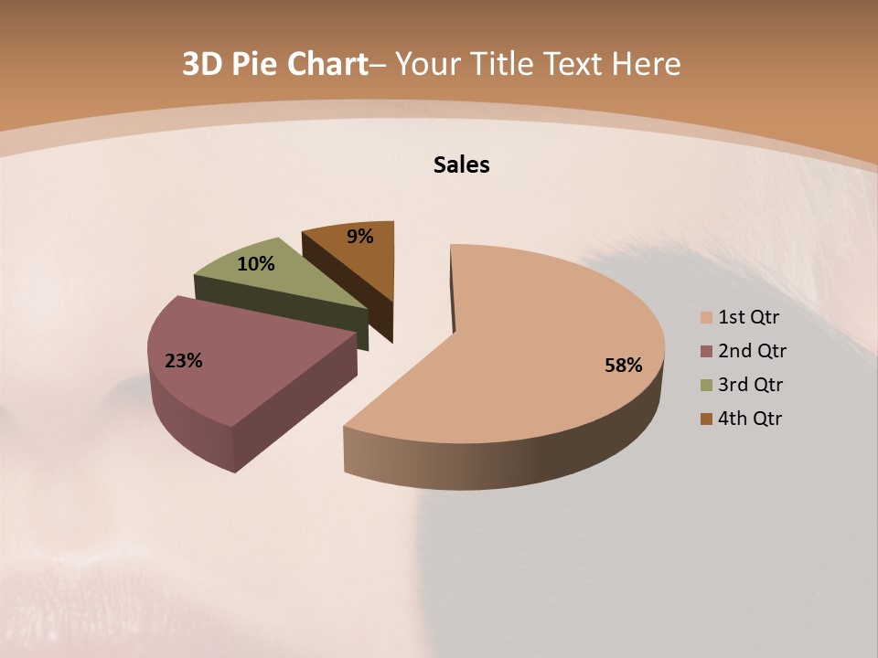 Elegance Portrait Model PowerPoint Template