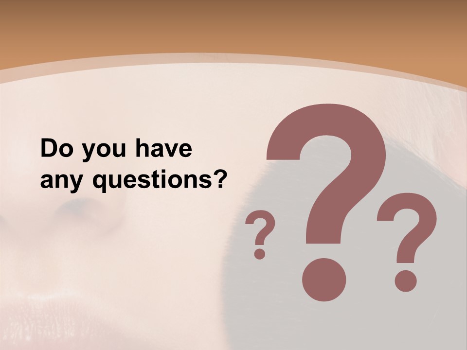 Elegance Portrait Model PowerPoint Template