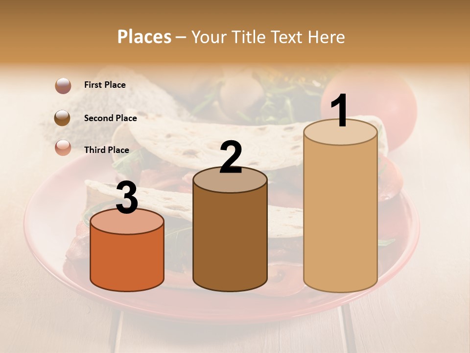 Delicious Rocket Salad PowerPoint Template