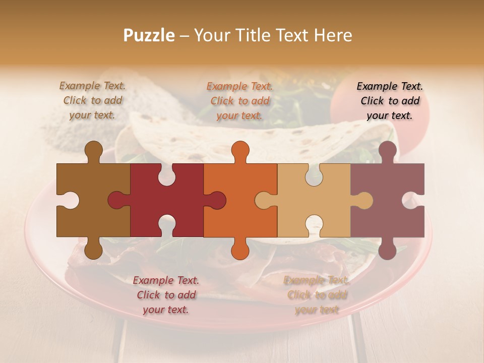 Delicious Rocket Salad PowerPoint Template