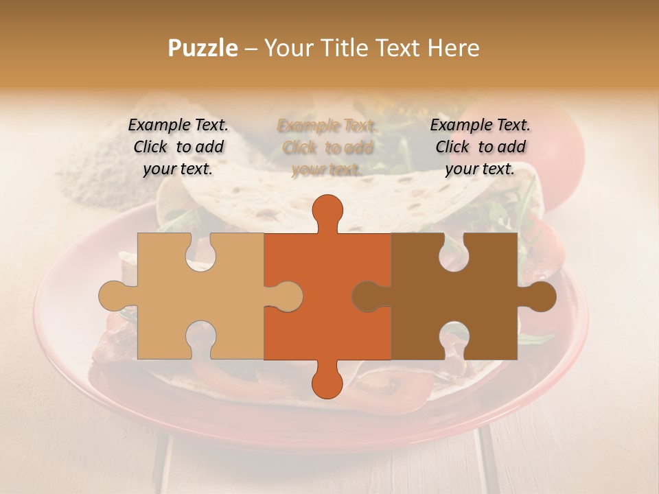 Delicious Rocket Salad PowerPoint Template