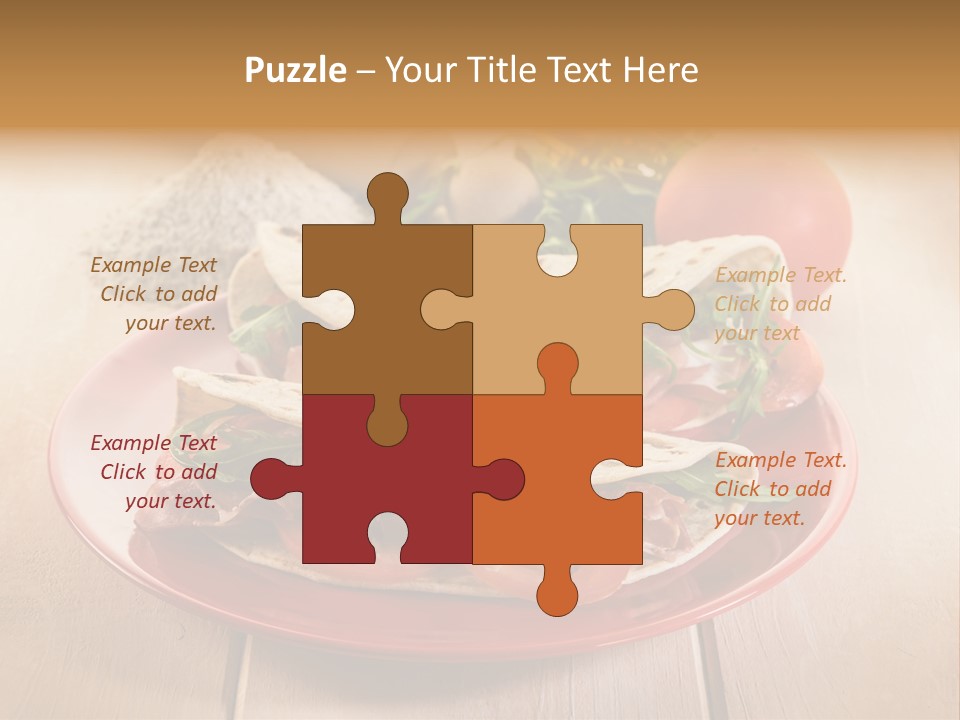 Delicious Rocket Salad PowerPoint Template