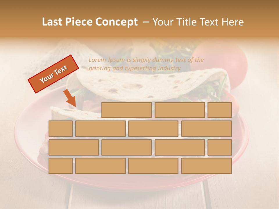 Delicious Rocket Salad PowerPoint Template