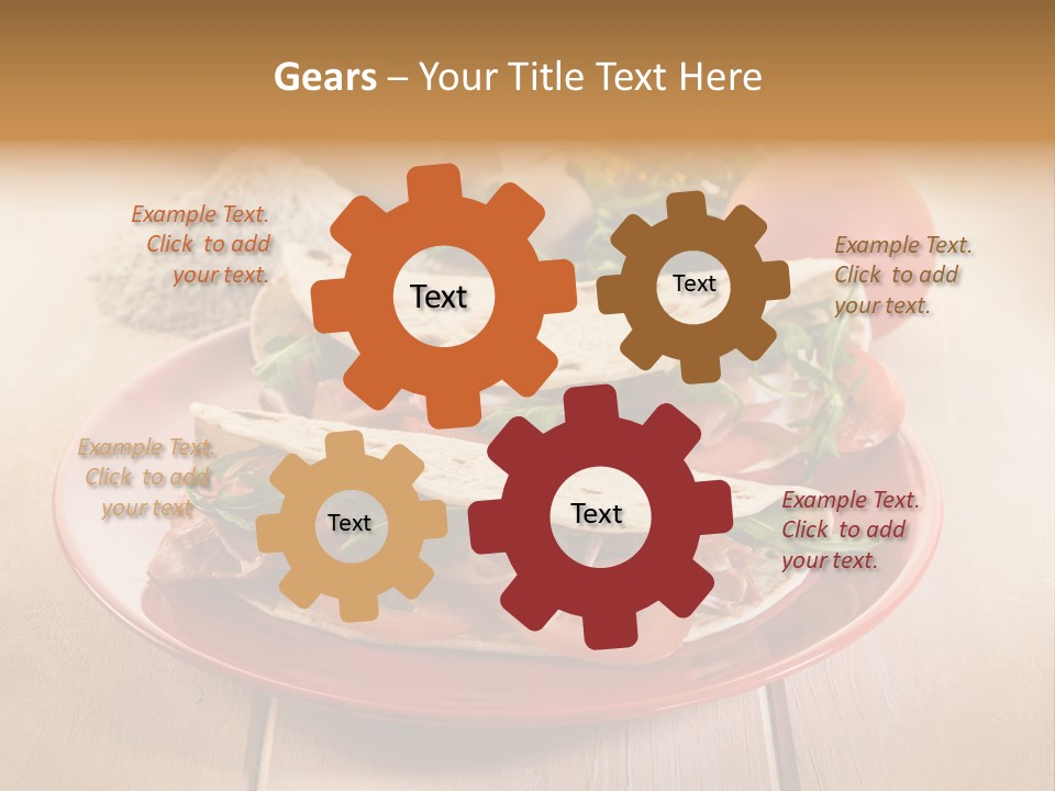 Delicious Rocket Salad PowerPoint Template