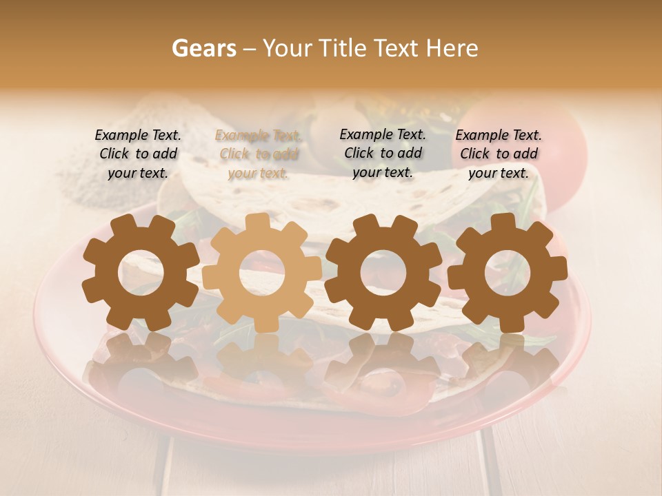 Delicious Rocket Salad PowerPoint Template