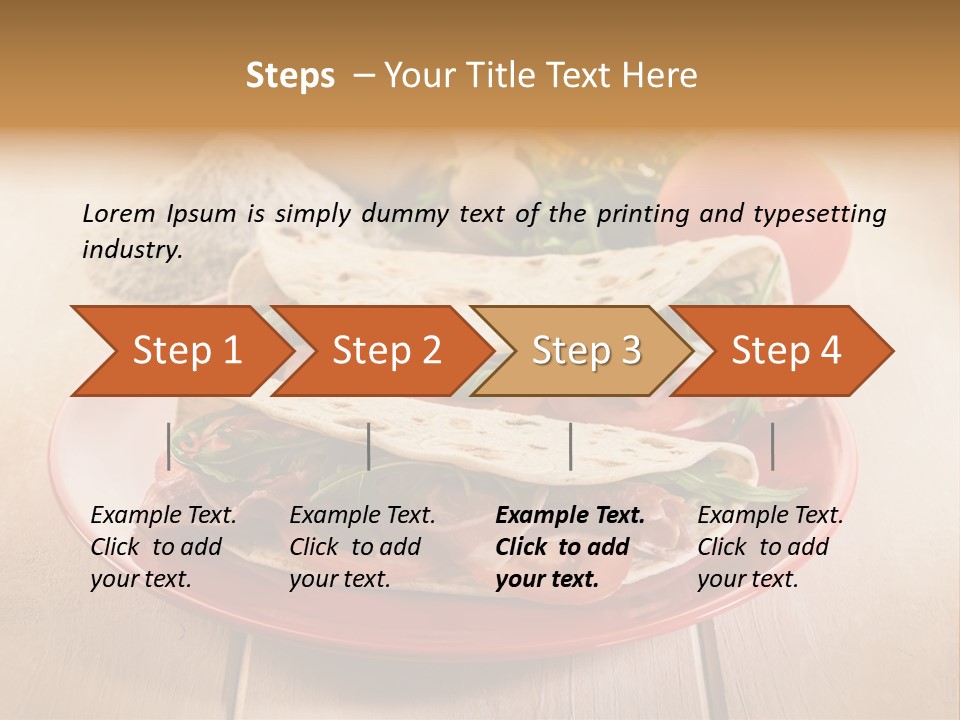 Delicious Rocket Salad PowerPoint Template