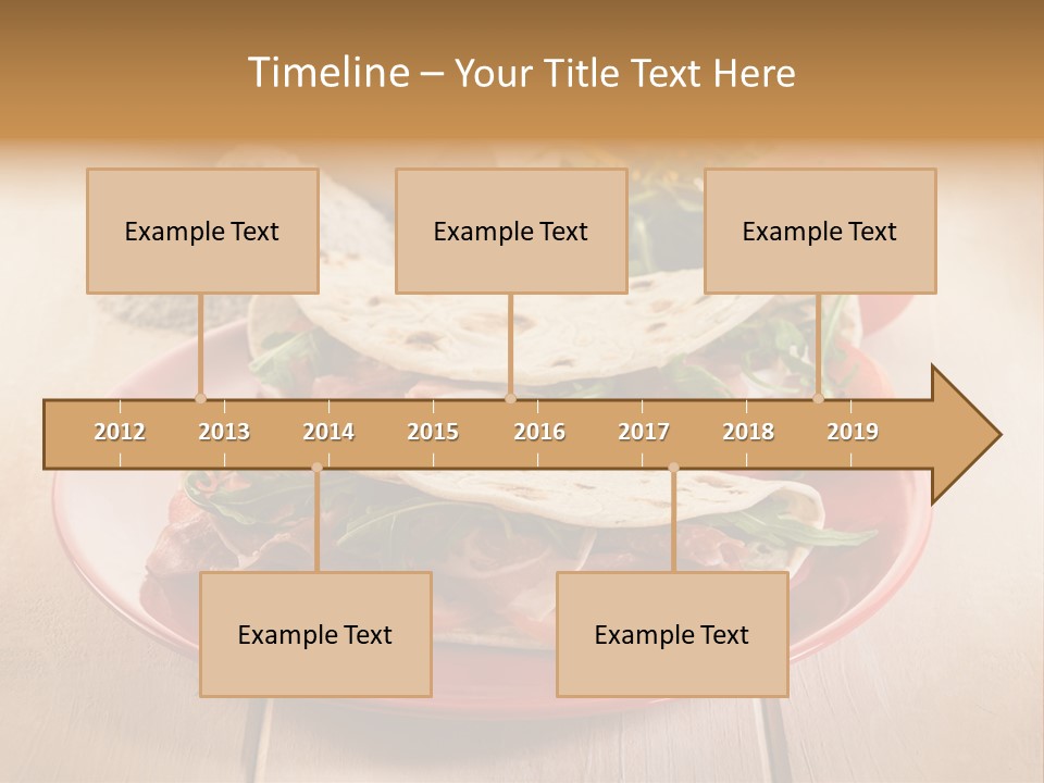 Delicious Rocket Salad PowerPoint Template