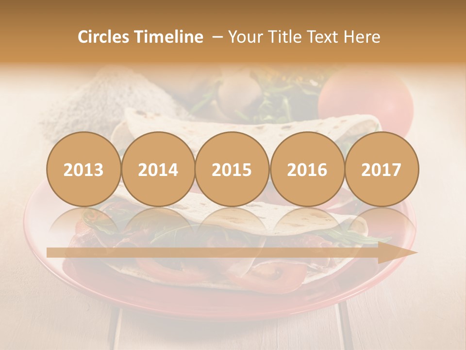 Delicious Rocket Salad PowerPoint Template