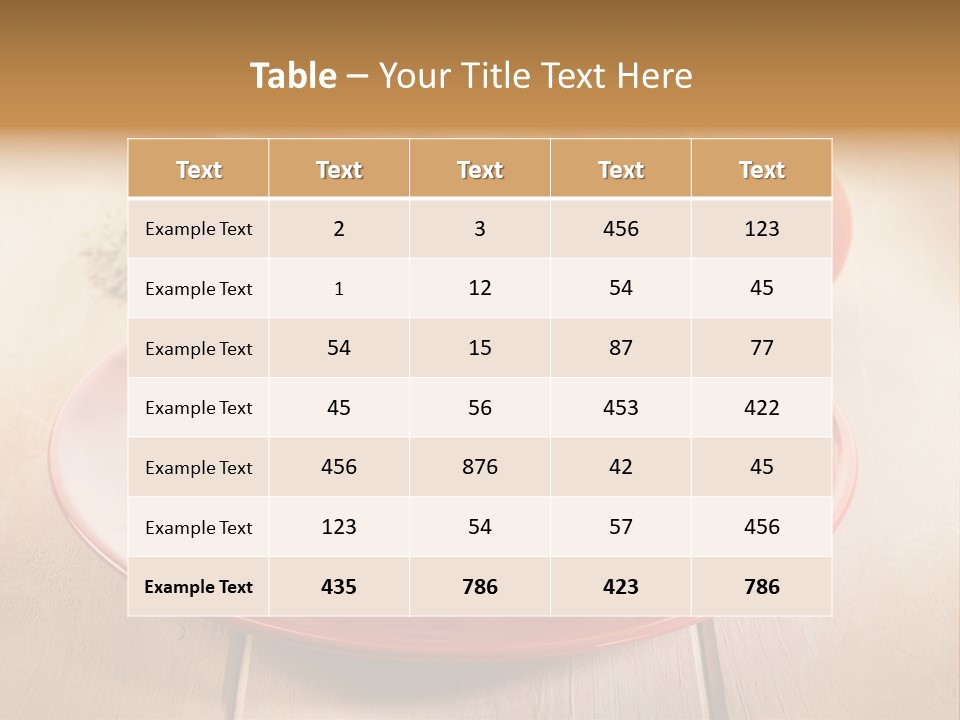 Delicious Rocket Salad PowerPoint Template