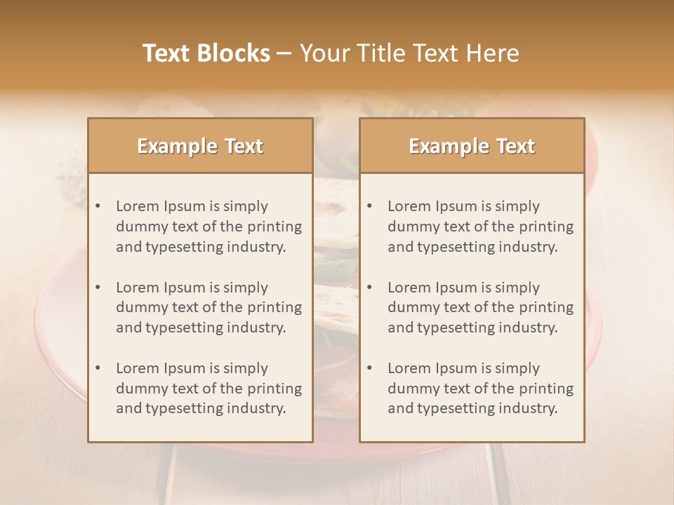 Delicious Rocket Salad PowerPoint Template