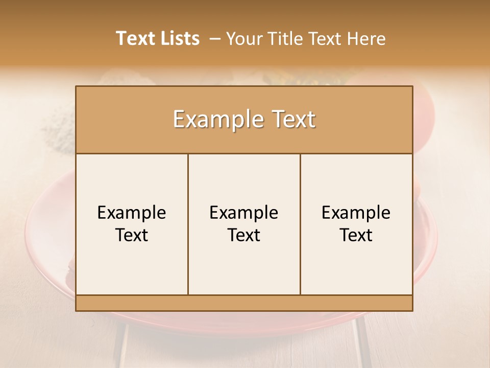 Delicious Rocket Salad PowerPoint Template