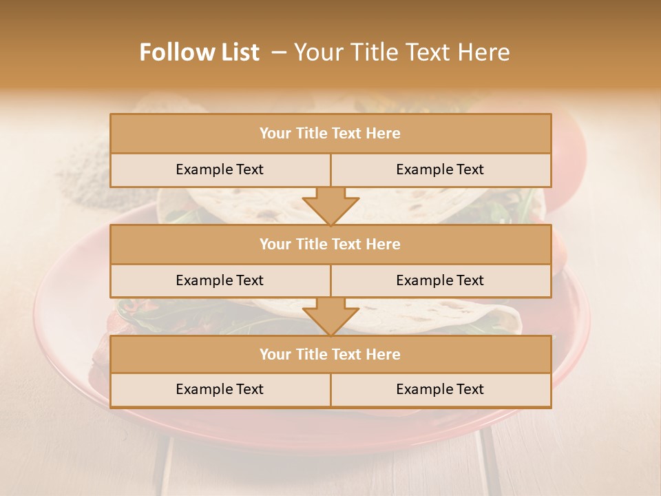 Delicious Rocket Salad PowerPoint Template