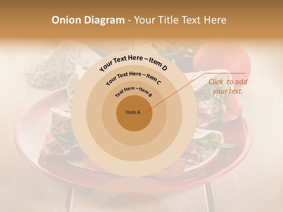 Delicious Rocket Salad PowerPoint Template