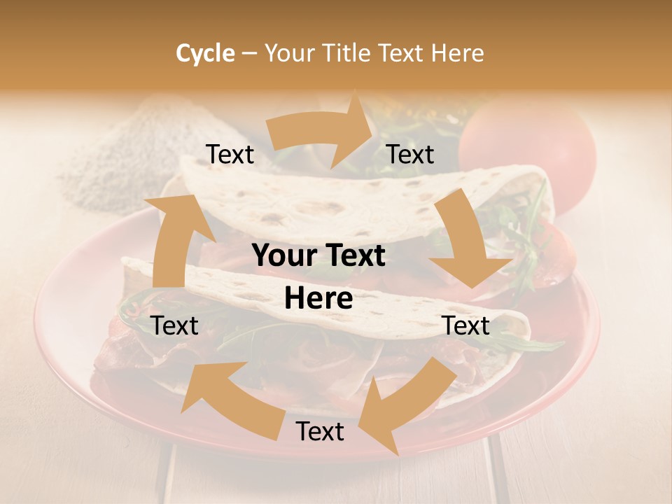 Delicious Rocket Salad PowerPoint Template