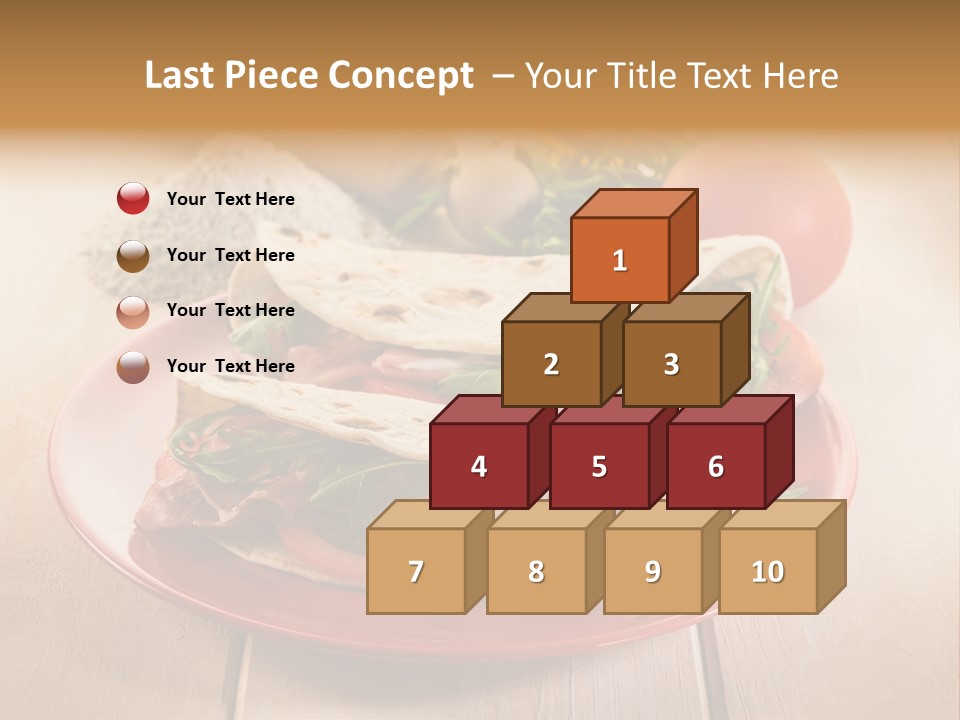 Delicious Rocket Salad PowerPoint Template