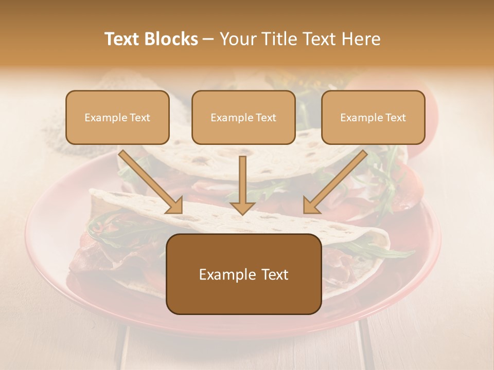 Delicious Rocket Salad PowerPoint Template