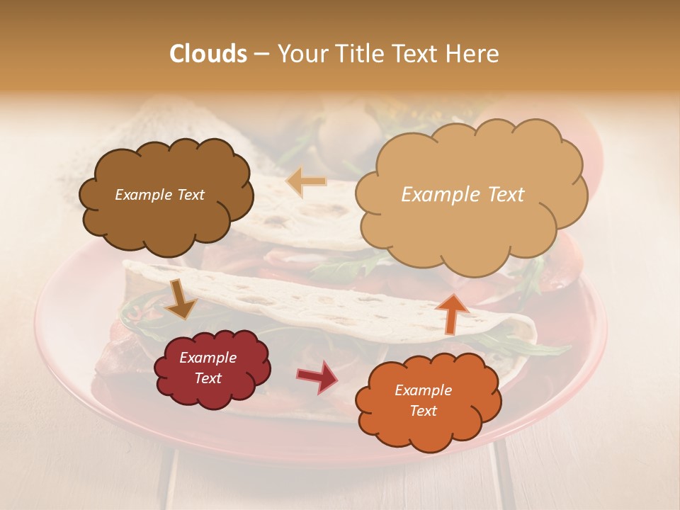 Delicious Rocket Salad PowerPoint Template