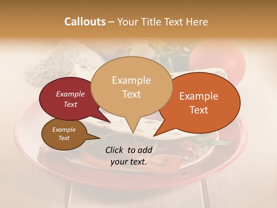 Delicious Rocket Salad PowerPoint Template