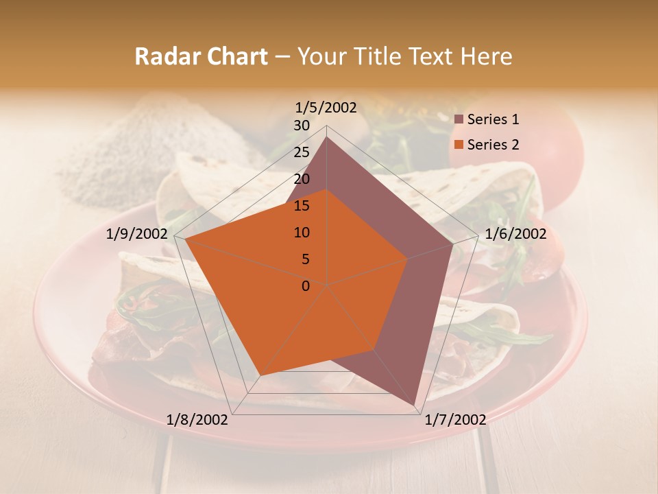 Delicious Rocket Salad PowerPoint Template