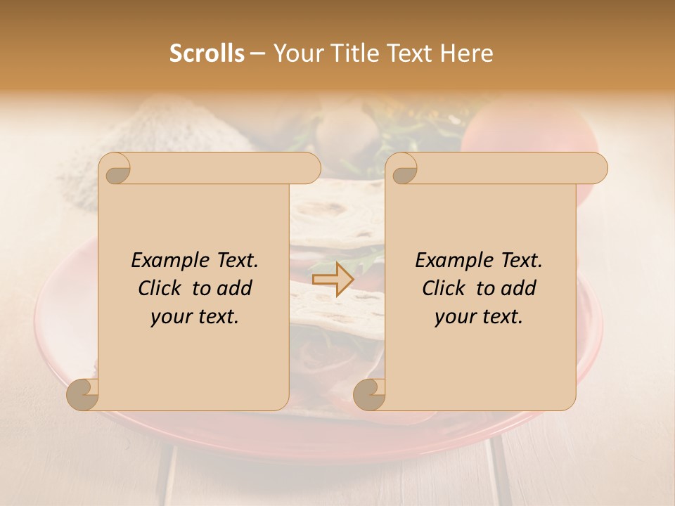 Delicious Rocket Salad PowerPoint Template