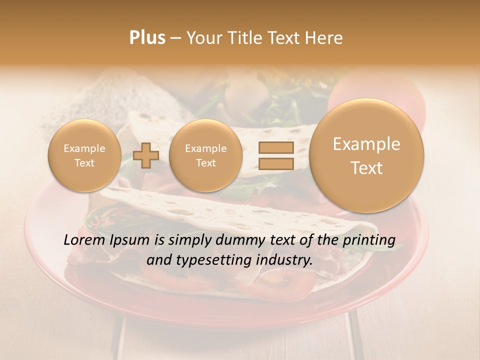 Delicious Rocket Salad PowerPoint Template