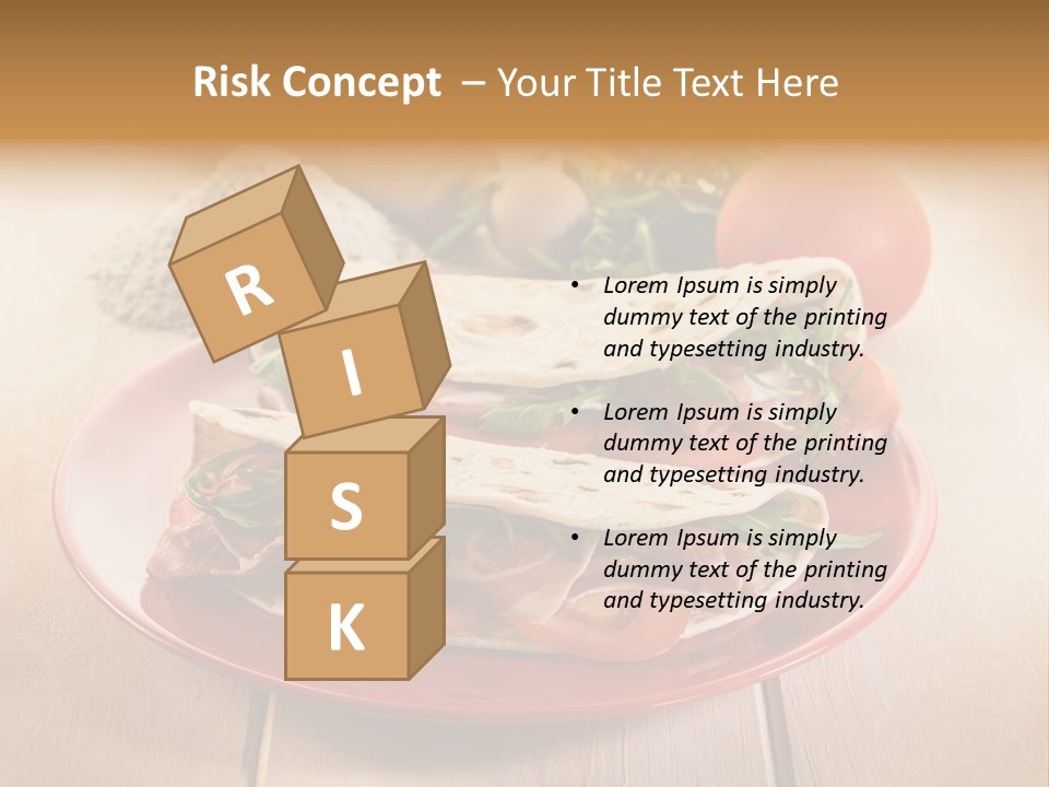 Delicious Rocket Salad PowerPoint Template