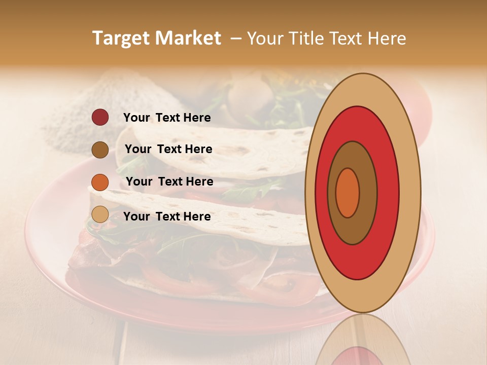 Delicious Rocket Salad PowerPoint Template