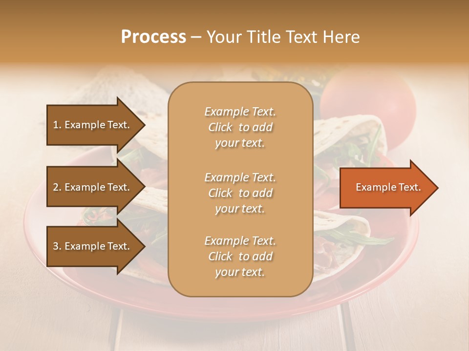 Delicious Rocket Salad PowerPoint Template