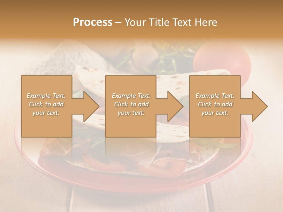 Delicious Rocket Salad PowerPoint Template