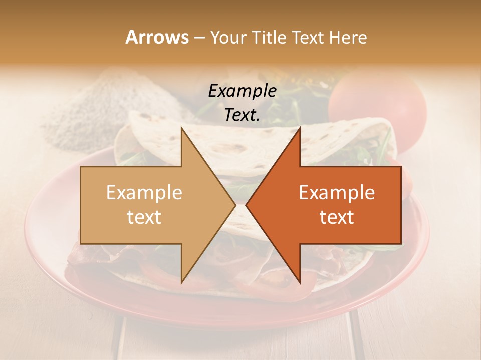 Delicious Rocket Salad PowerPoint Template