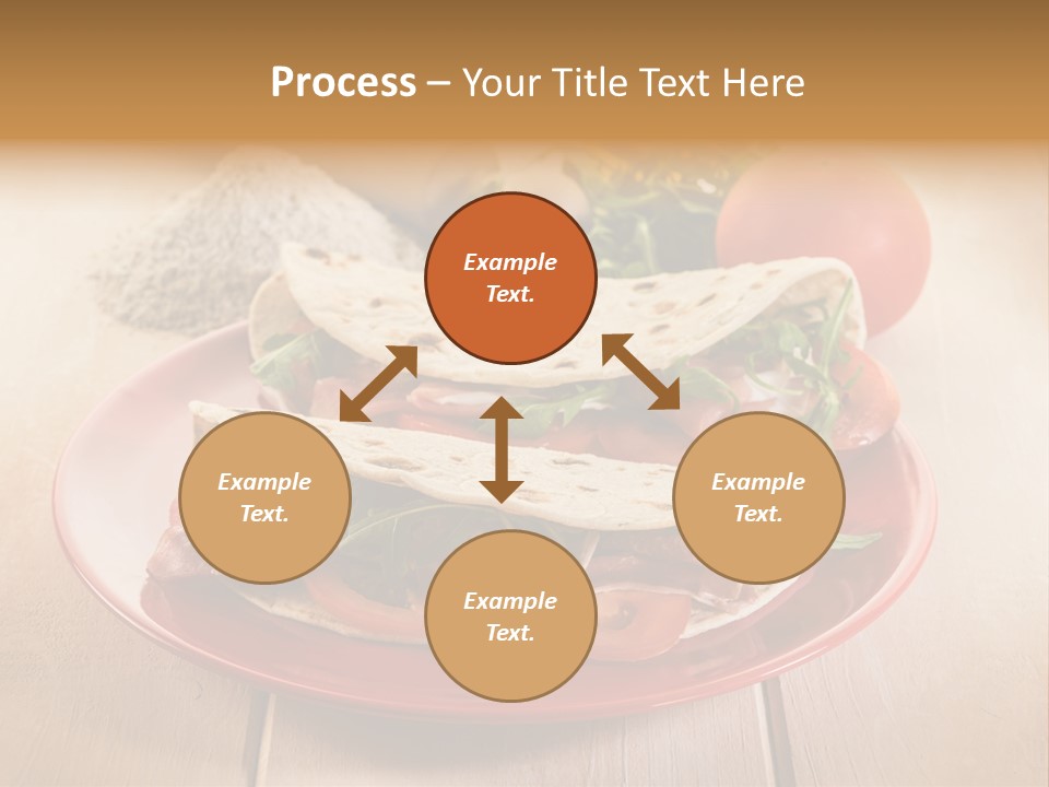 Delicious Rocket Salad PowerPoint Template