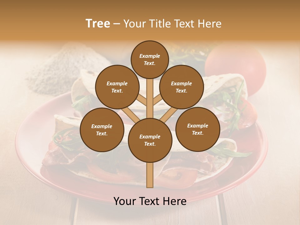 Delicious Rocket Salad PowerPoint Template