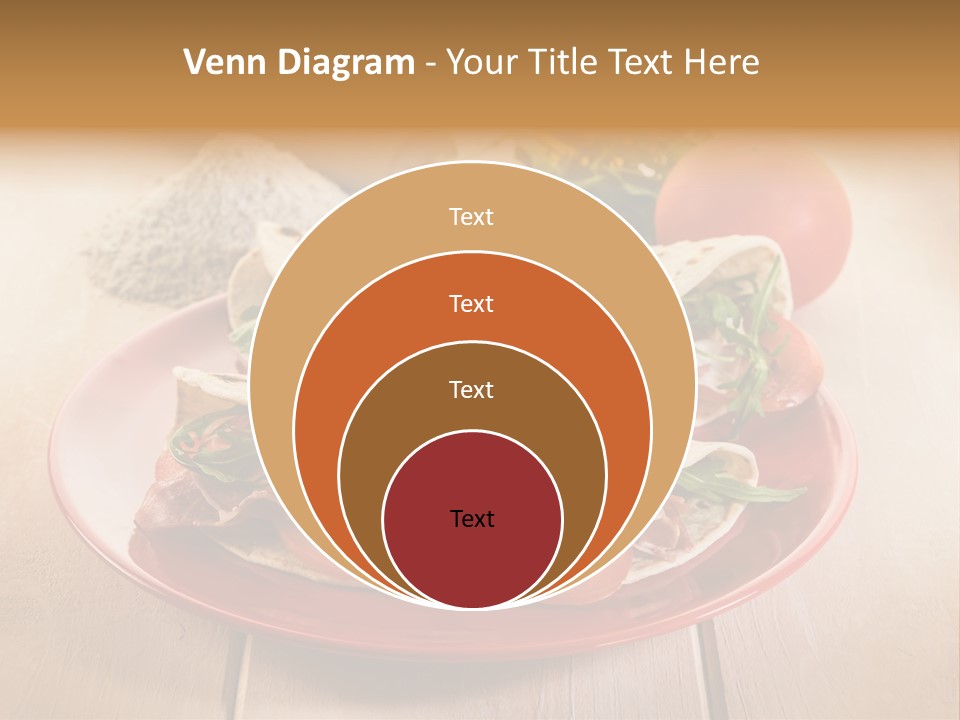 Delicious Rocket Salad PowerPoint Template