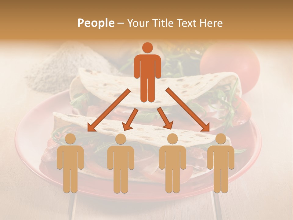 Delicious Rocket Salad PowerPoint Template