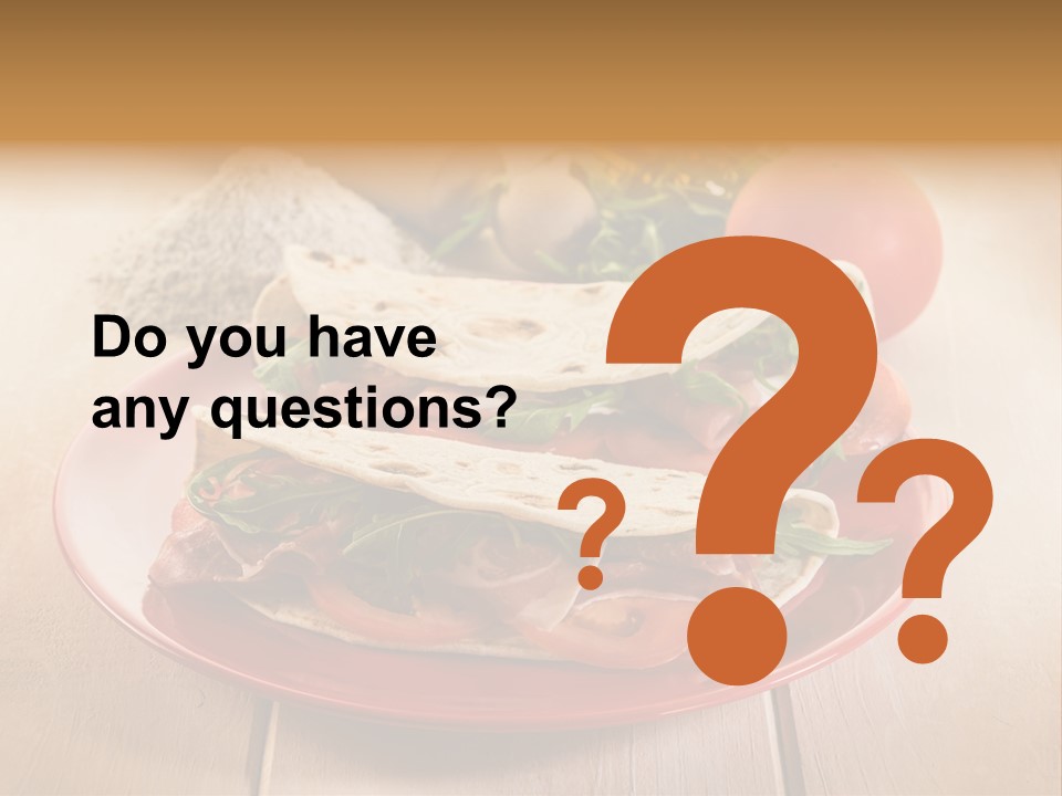 Delicious Rocket Salad PowerPoint Template