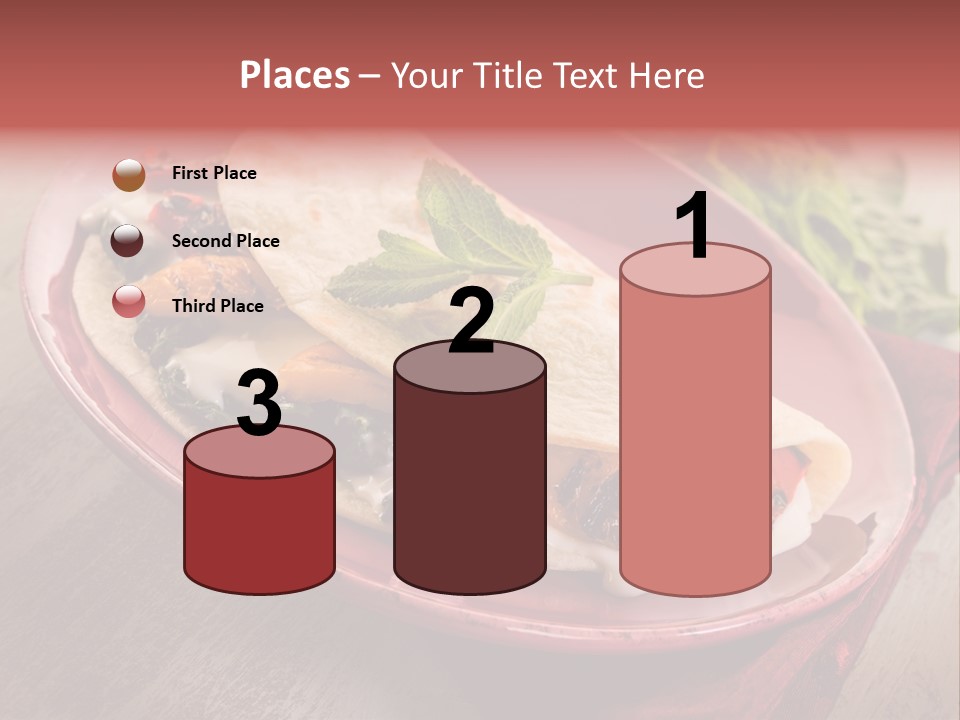 Piada Plate Red PowerPoint Template