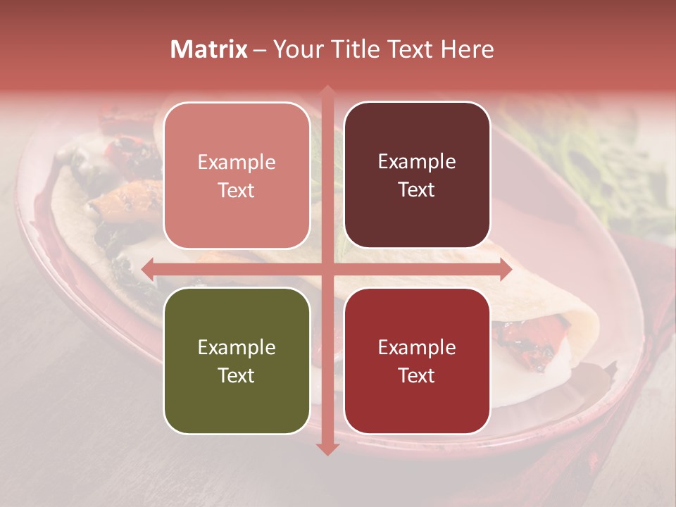 Piada Plate Red PowerPoint Template
